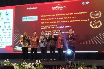 PDAM Kota Yogyakarta Raih Top BUMD Awards 2025
